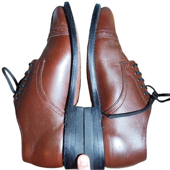 Executive Imperials Style 607503 Brown‎ Leather Cap Toe Oxfords Size 8EE main image 5